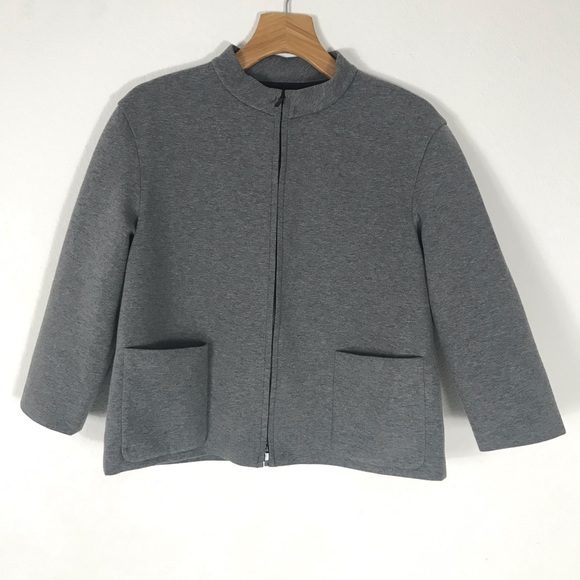 Lafayette 148 grey jacket with bows - Picture 2 of 8